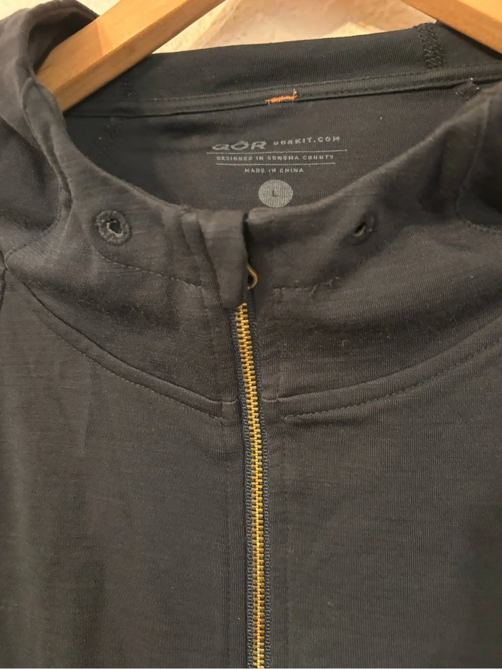 Qor Merino Wool Zip Hoodie Large - Picture 4 of 7
